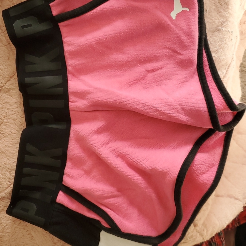 VS pink shorts